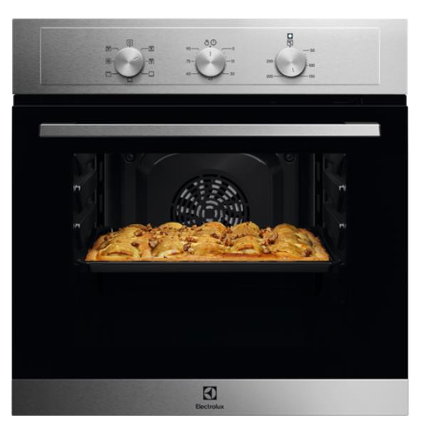 Electrolux EOH2H00BX Forno Elettrico Ventilato con Grill da Incasso  Multifunzione 58 Litri Classe A Larghezza 60 cm colore Acciaio