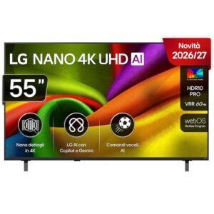 LG NANOCELL 4K 55" 55NU85 - Smart Wi-Fi HDR